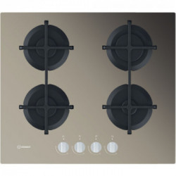 Indesit ING 61T/TD - Piano Cottura a Gas, 4 Fuochi, 59 cm, Marrone 