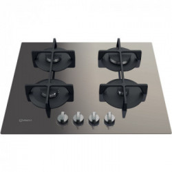 Indesit ING 61T/TD - Piano Cottura a Gas, 4 Fuochi, 59 cm, Marrone 