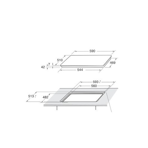 Indesit ING 61T/TD - Piano Cottura a Gas, 4...