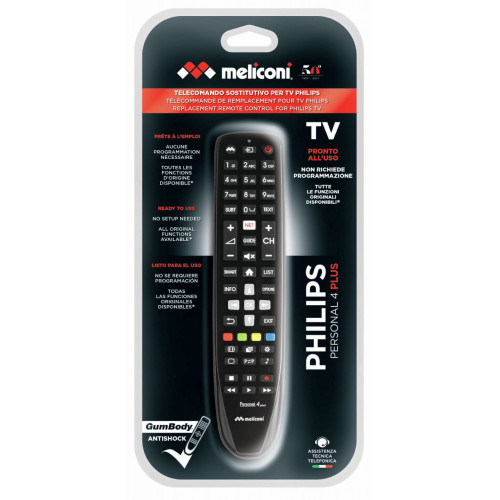 Meliconi Gumbody Personal 4 plus telecomando IR...
