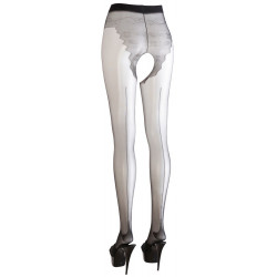 Cottelli Legwear Collant Ouvert - Calze Nere, Seducenti, Taglia 3