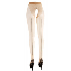 Cottelli Legwear Crotchless Tights - Collant Color Carne, Taglia 4