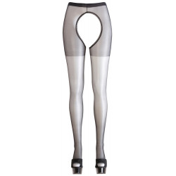 Cottelli Legwear Collant Ouvert - Nero, Decorazione Interna, Taglia L-XL