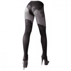 Cottelli Legwear Crotchless Tights - Collant Nero, Design Sofisticato, Taglia 4