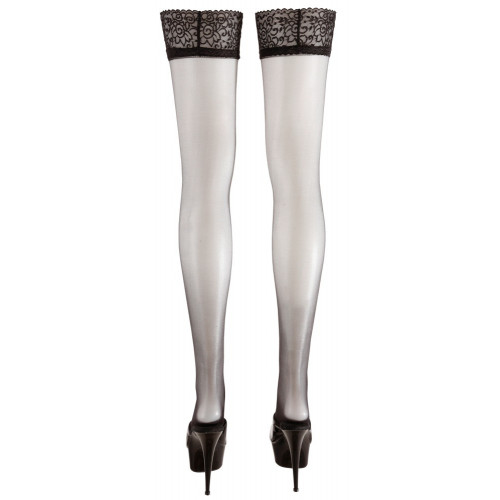 Cottelli Legwear Satin Sheer - Calze Nere,...