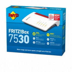 AVM 20002845 FRITZ!Box 7530 International router wireless Dual-band (2.4 GHz/5 GHz) Gigabit Ethernet Bianco