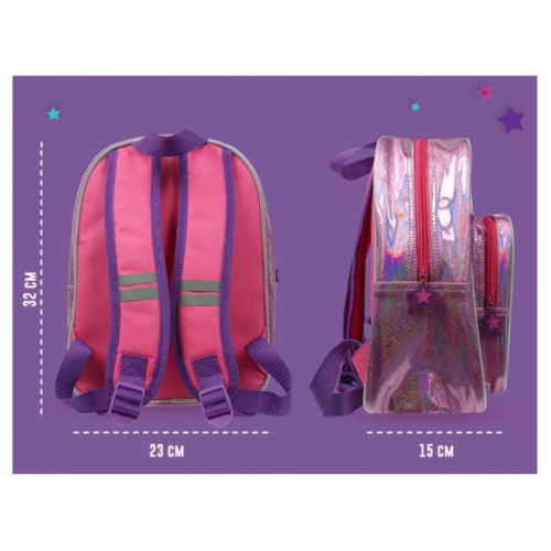 Zaino con tasca frontale Unicorno