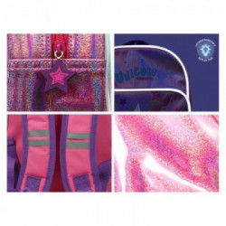 Zaino con tasca frontale Unicorno