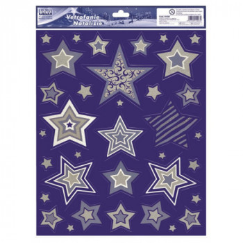 VETROFANIE NATALE BIANCHE