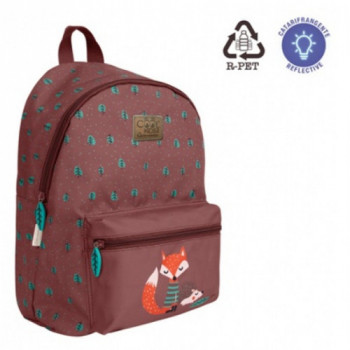 Zaino con tasca frontale volpe