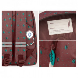 Zaino con tasca frontale volpe