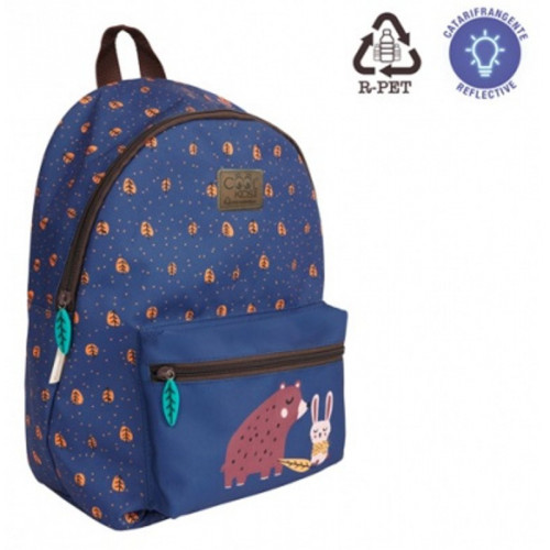 Zaino con tasca frontale orso