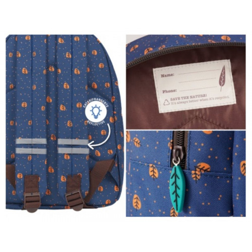 Zaino con tasca frontale orso