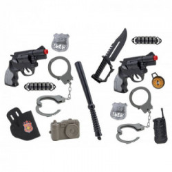 SET GIOCO POLIZIA C/PISTOLA/ACCESSORI 2ASS