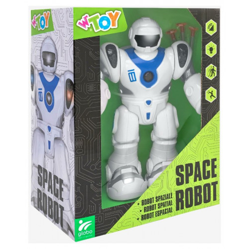 ROBOT B/O CAMMINANTE C/LUCI/SUONI/PROIETTILI