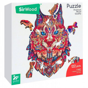 PUZZLE LINCE IN LEGNO A4...