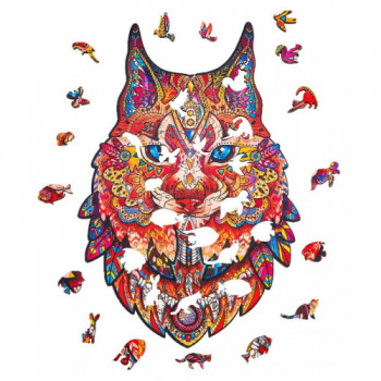 PUZZLE LINCE IN LEGNO A4... 2