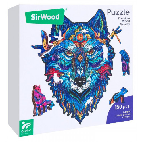 PUZZLE LUPO IN LEGNO A4-150PZ