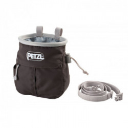 Petzl S040AA00 SAKAPOCHE Grigio - Sacchetto portamagnesite ergonomico con tasca