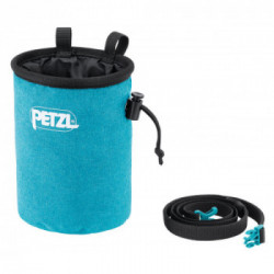 Petzl S038BA01 BANDI turchese - Sacchetto portamagnesite di forma rotonda