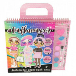 INFLUENCER FASHION DOLL PAPER BOOK