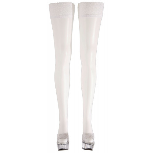 Cottelli Legwear Satin Sheer - Calze Bianche,...