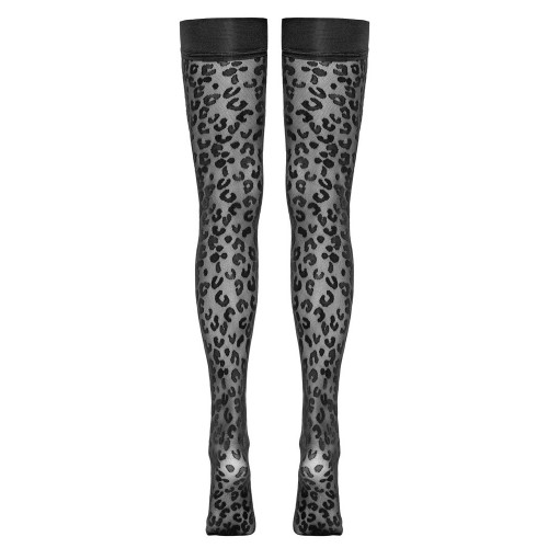 Cottelli Legwear Hold Up Stockings Leo - Calze...