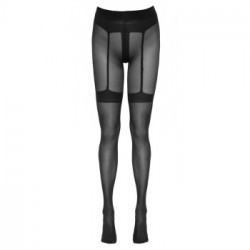 Cottelli Legwear Crotchless Tights 5 - Collant, Rete, Nero, Cavallo Aperto, Taglia 5