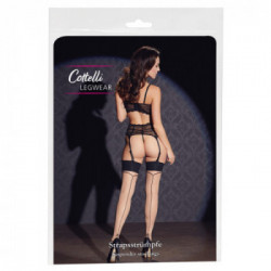 Cottelli Legwear Stockings Seam - Calze Nere , Decorazione, Elegante, Taglia 2