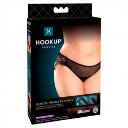 HookUp Panties Remote Princess Panty - Slip in Pizzo, Plug Vaginale, Vibrazione, Telecomando, Ricaricabile, Taglia XL-XXL