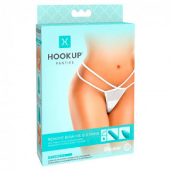 HookUp Panties Remote Bow Tie G String - Perizoma, Plug Vaginale, Vibrazione, Telecomando, Ricaricabile, Taglia S-L