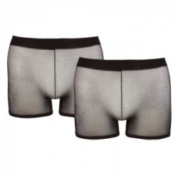 Svenjoyment Pants Pack - Boxer, Neri Trasparenti, 2 Pezzi, Taglia S-L