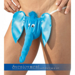 Svenjoyment Men's String Elephant - Perizoma a Forma di Elefante, Taglia S-L