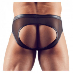 Svenjoyment Men's Briefs Bottomless - Slip, Uomo, Nero Trasparente, Taglia L