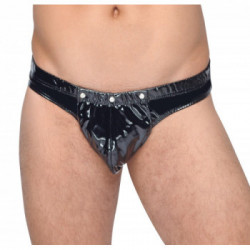 Black Level Vinyl Man Briefs - Slip, Uomo, Nero Lucido, Taglia L