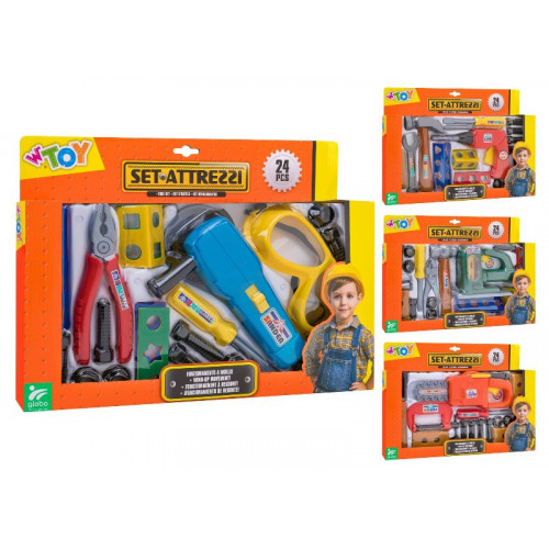 ATTREZZI LAVORO C/ACC FRIZIONE 24PZ 4ASS