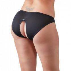 Cottelli Curves Crotchless Briefs - Slip, Nero, Vagina e Ano Scoperti, Taglia 3XL