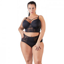 Cottelli Curves Briefs Decoration - Slip Nero, Decorazioni, Sensuale, Taglia 2XL