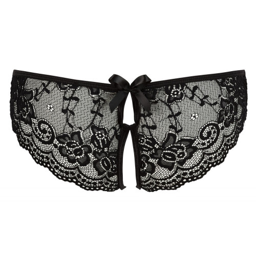 Cottelli Lingerie Crotchless Lace Briefs -...