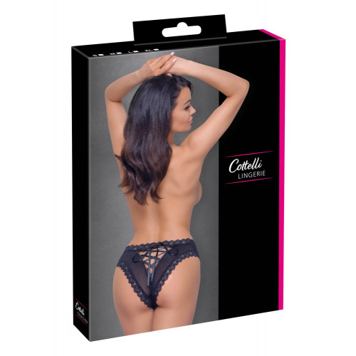 Cottelli Lingerie Briefs Lacing M - Slip Nero,...