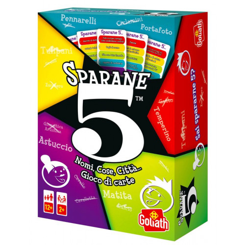 NAME 5 SPARANE 5 (NOMI, COSE, CITTA', ANIMALI...)