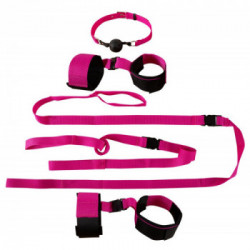 Fetish Fantasy Pink Passion Bondage Kit - Set, Bondage, Pink, 10 Pz