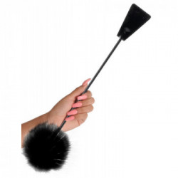 Fetish Fantasy Feather Crop - Set, Piuma, Nero