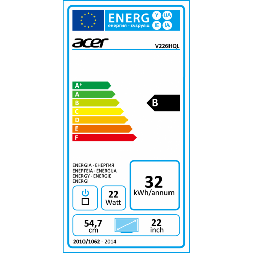 Acer V6 V226HQLBID 54,6 cm (21.5") 1920 x 1080...