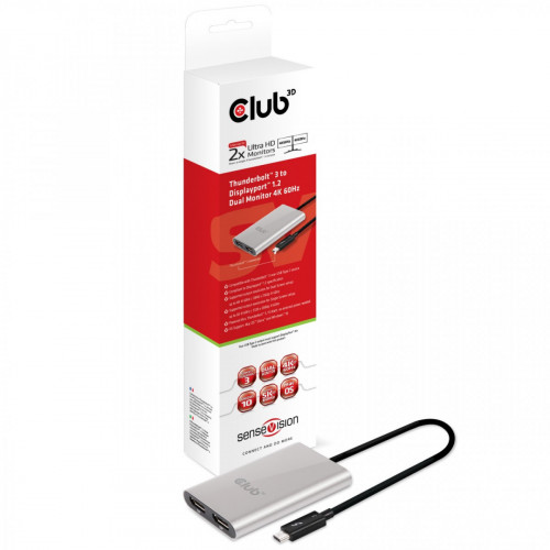 CLUB3D Thunderbolt™ 3 to Displayport™ 1.2 Dual...