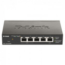 D-Link DGS-1100-05PDV2 switch di rete Gestito Gigabit Ethernet (10/100/1000) Supporto Power over Ethernet (PoE) Nero