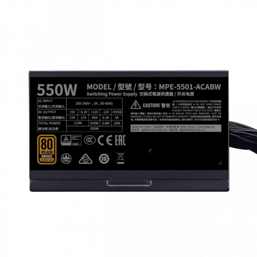 Cooler Master MWE 550 Bronze 230V V2...