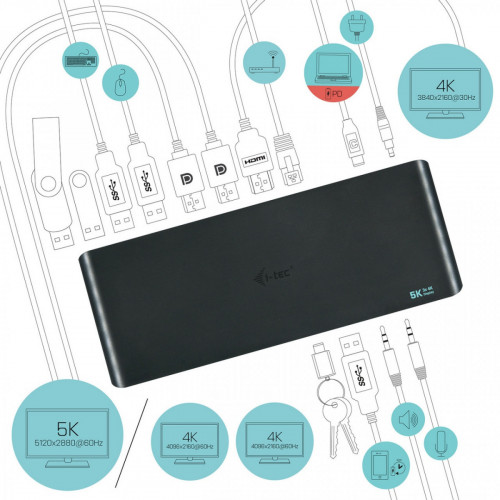 i-tec USB 3.0 / USB-C / Thunderbolt 3, 3x 4K...