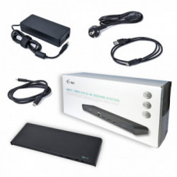 i-tec USB 3.0 / USB-C / Thunderbolt 3, 3x 4K Docking Station + Power Delivery 85W