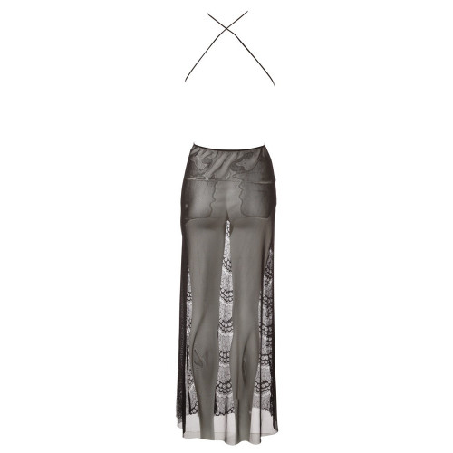 NoXqse Dress Long - Abito, Pizzo, Nero,...